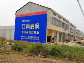 伊川县农村墙体广告在不同形式上面展现的不同特色